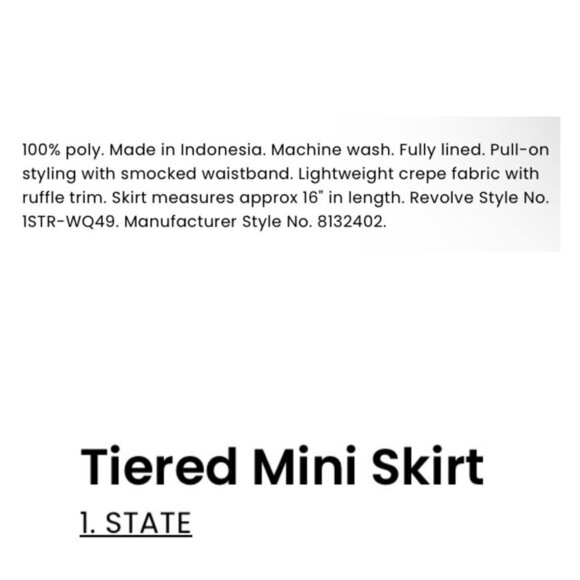 1.STATE Womens Size M Summer Eaze Paisley Print Smocked Waist Mini skirt ~ NWT - Picture 2 of 8